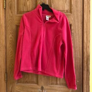 Pink quarter zip sweater